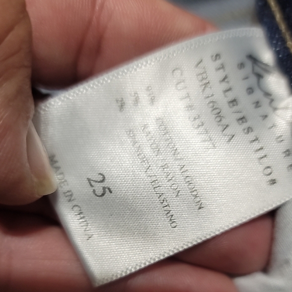 KanCan Dark Blue Frayed Hem Estillo Cropped Jeans - Picture 4 of 9